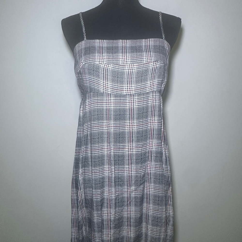 Plaid Twee Academia 90s Y2K Mini Dress Size Medium Preppy Old Money